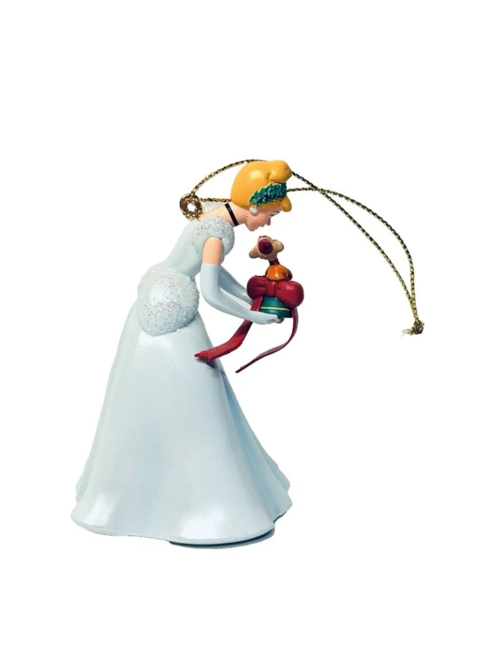 Disney Grolier 3 Ornaments Little Mermaid Ariel Cinderella Snow White w/ Boxes